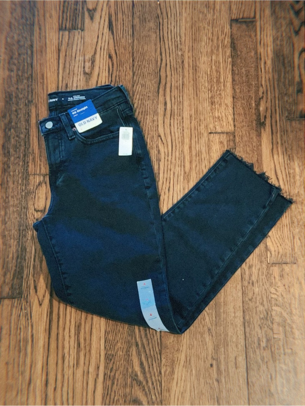 Old Navy Women's Black Cropped Straight Jeans